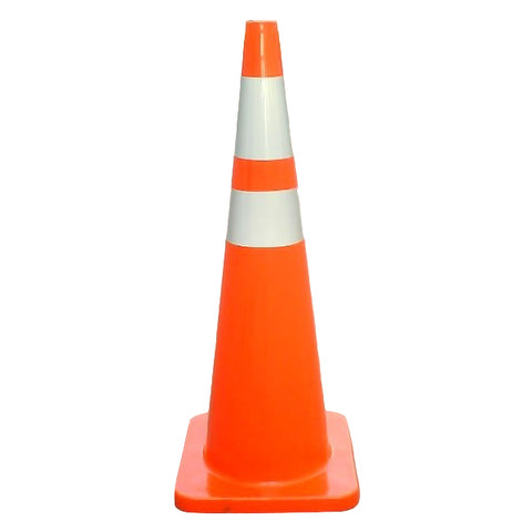 orange pvc traffic cone