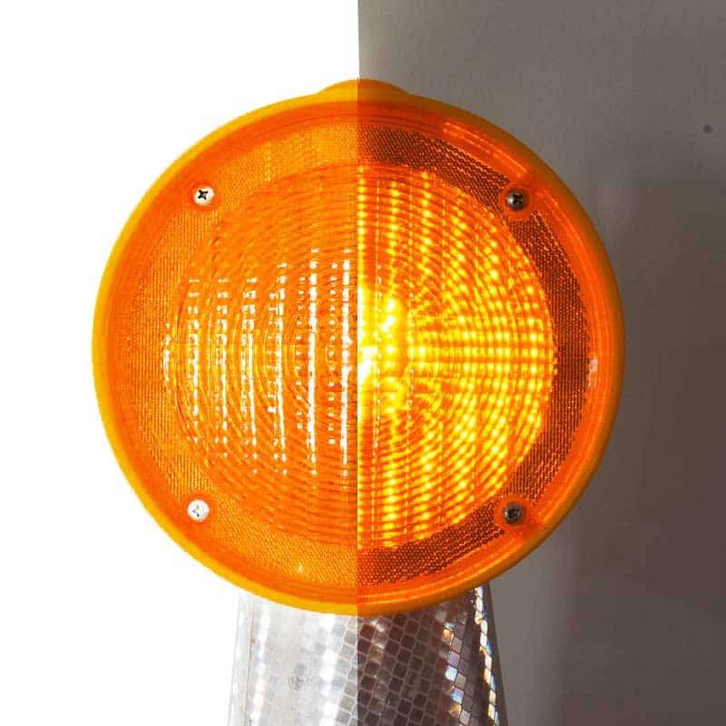 Solar Barricade Warning Light for Traffic Cones