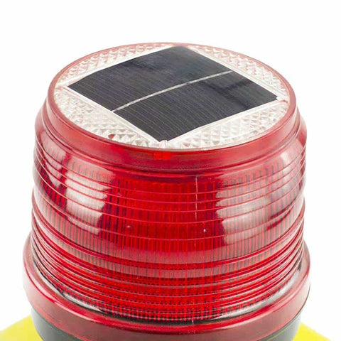 360-Degree Solar Barricade Warning Light 