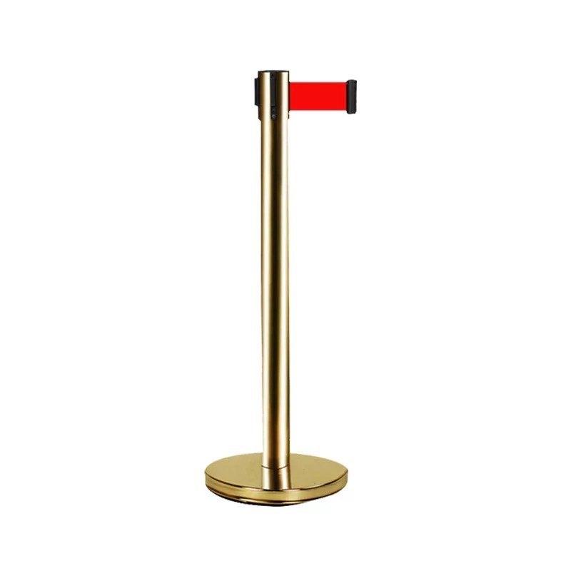 Crowd Control Stainless Steel Retractable Belt Queue Barrier,Stanchion-Flat Base - JACKWIN-Traffic Safety Products Manufacturer in China