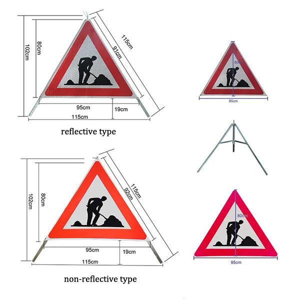 Foldable 3 Sides Faces Tripod Warning Sign for Europe Market - JACKWIN-Traffic Safety Products Manufacturer in China