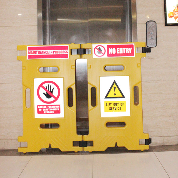 Elevator Maintenance Safety Barrier