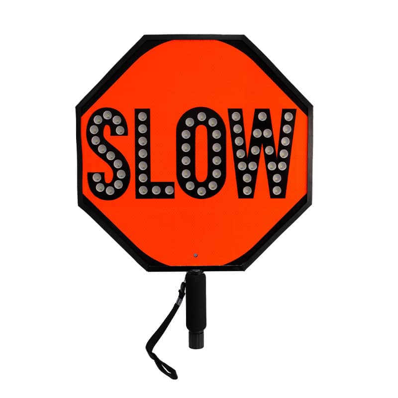 Rechargeable LED Sign Slow-Stop Bat