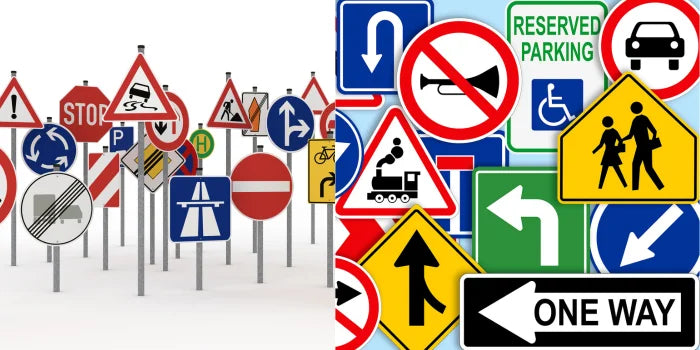 List of Traffic Sign Colors & What To Do After You See Them?