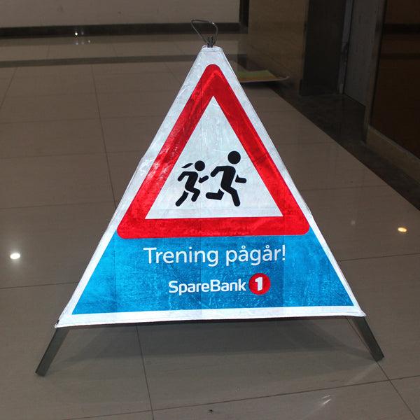 Three Side Changing Sign Foldable 3 Sides Faces Tripod Warning Sign for Europe Market – JACKWIN ...