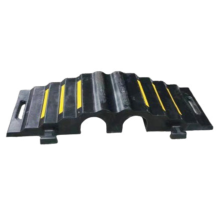 Bridge Protection Ramps 30 Tons Rubber Fire Hose Bridge Protector Ramp Channel Size 90x90mm ...