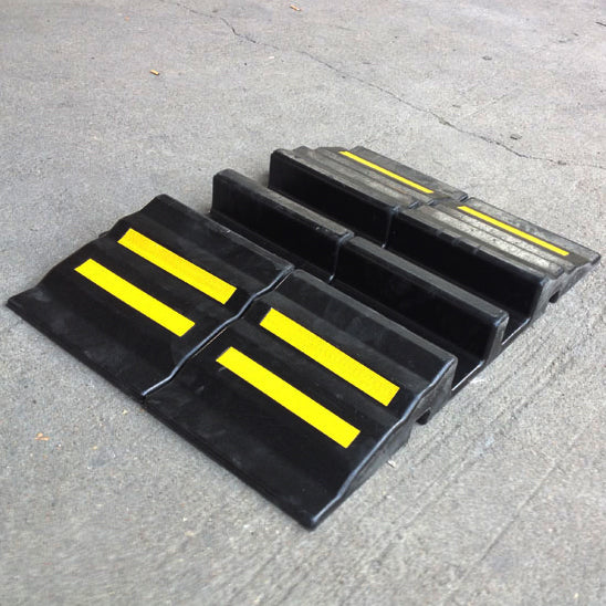 Heavy Duty Rubber Fire Hose Protector Ramp Channel Size 100x70mm ...