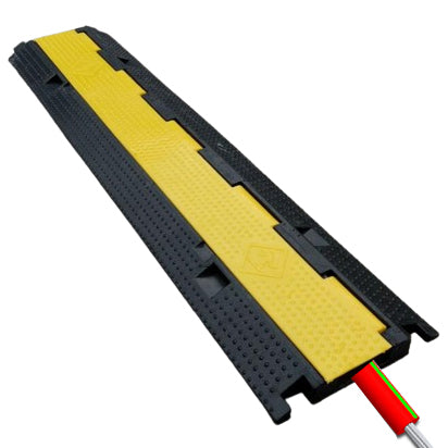 Cable Protector Ramp Safety 1-Channel Rubber Cable Protector Ramps Cord Covers for Floor – JACKWIN ...