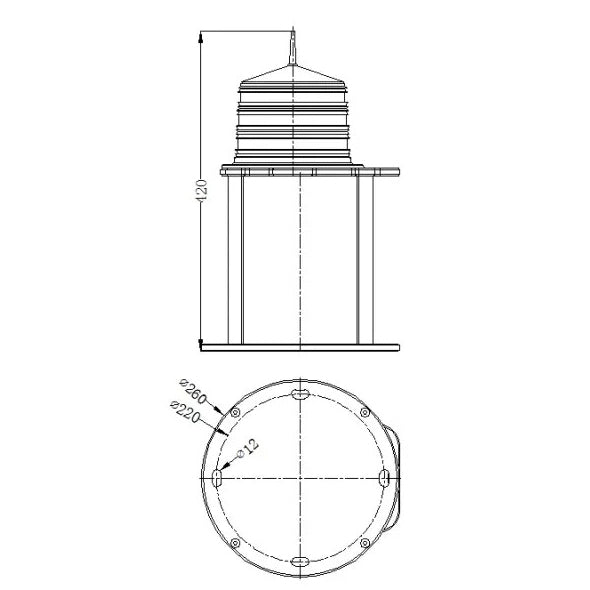 Medium Intensity Solar Powered Aviation Obstruction Light