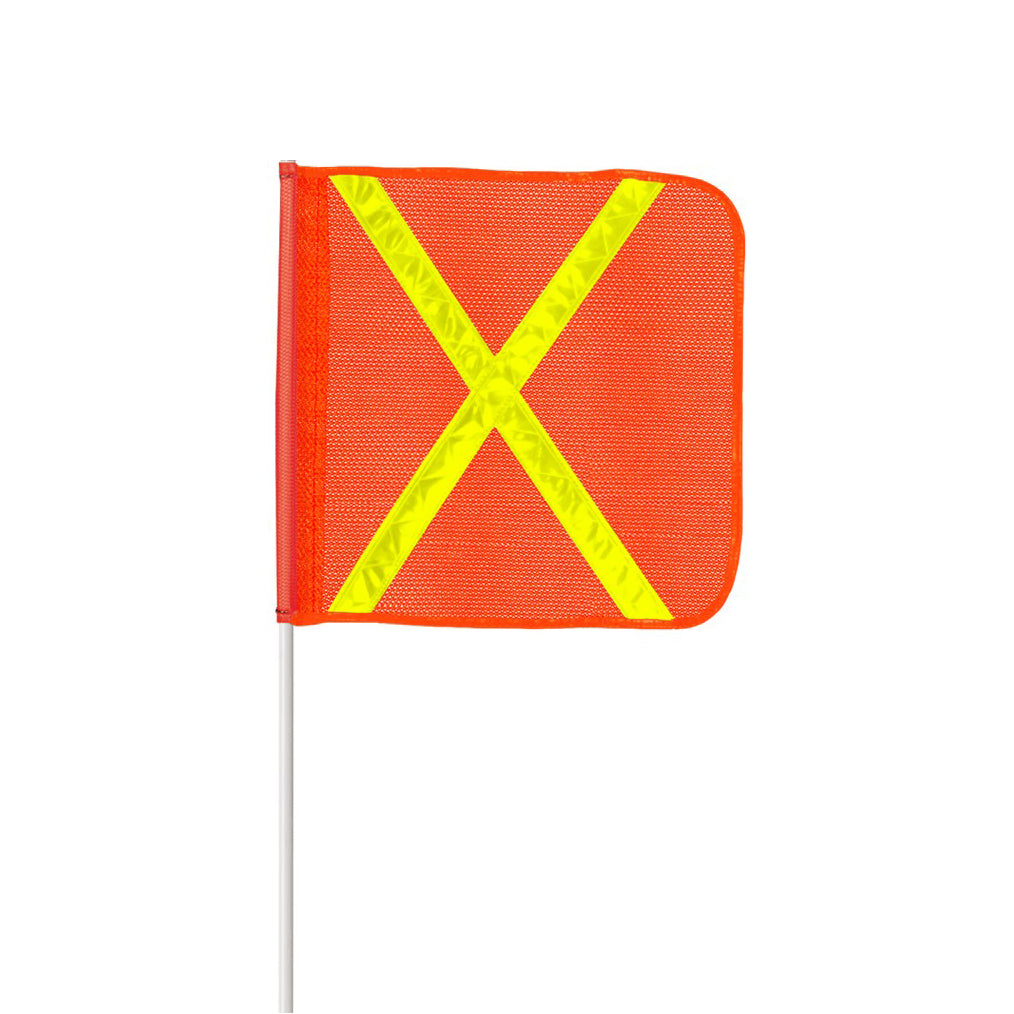 Reflective Orange Safety Flags